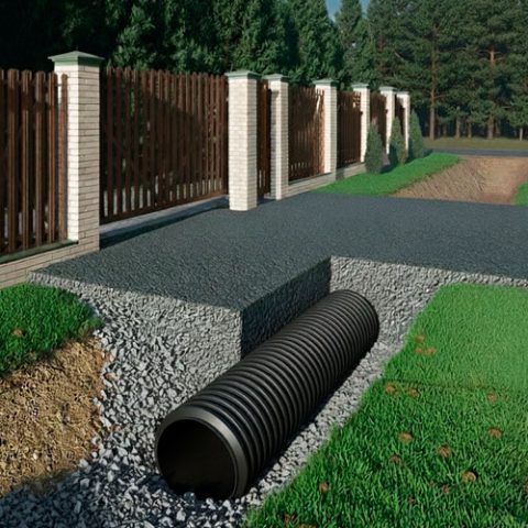 Строительство заезда на участок